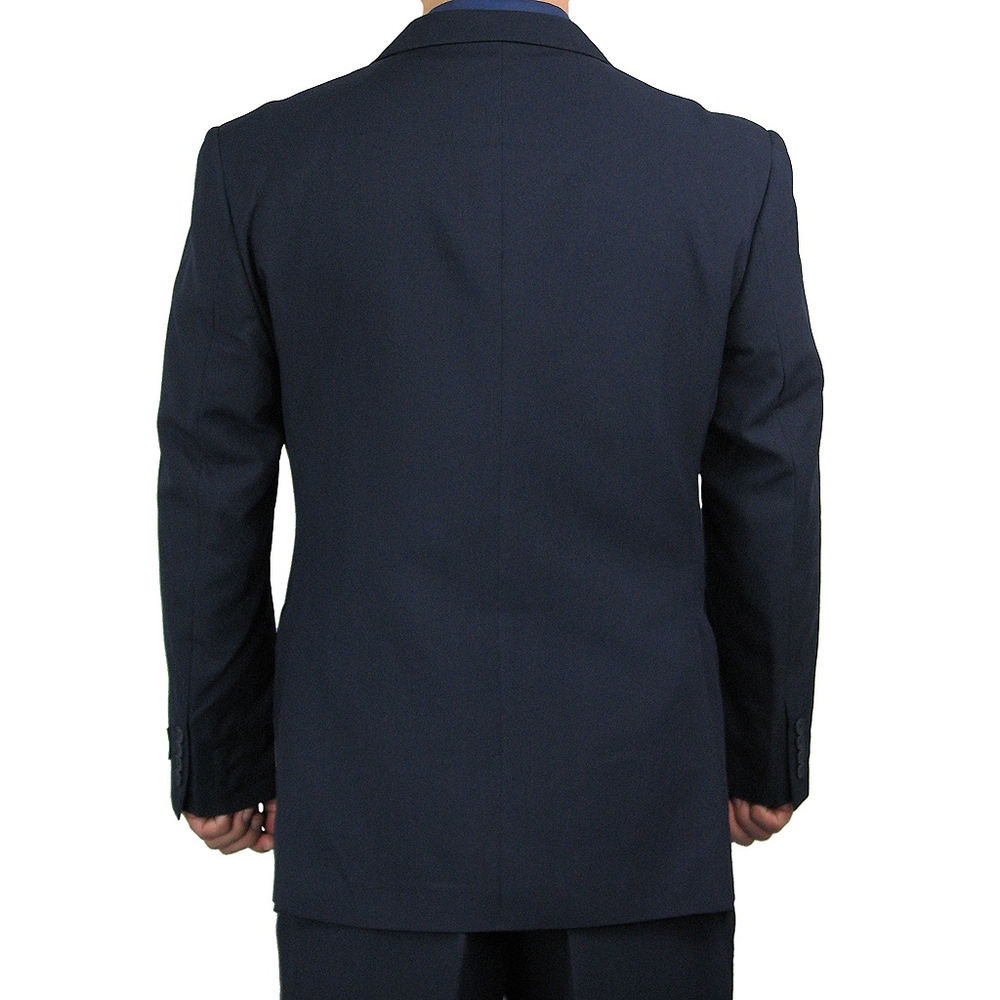 2pc. Men's Regular Fit Single Breasted Suit-Navy - Picture 3 of 4